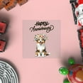 thumbnail image 4 of Happy Anniversary Miniature American Shepherd Celebrates Wedding Love Party Cutout Transfer Sticker MAS Dog Lover Gifts Transparent Decal Art Decor - 01015, 4 of 5