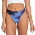 thumbnail image 1 of Fotbe Red And Blue Fire Dragon Tanga Sin Costuras para Mujer con Estampado – Panties Invisibles, Transpirables y Cómodos para Uso Diario-Large, 1 of 6