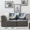 thumbnail image 2 of nygtbtfer Cute Sleeping On The Moon Throw Pillow Covers Set of 2 Decorative Pillowcases Soft Cushion Covers for Sofa Couch Bed Home Decor White, 2 of 7