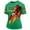 Green, variant on Womens Soccer Shirt Spain Jersey Raglan Tops Short Sleeve Tee for Top Leisure Fan Casual Tops TeeS
