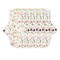thumbnail image 1 of Cotton Menstrual Pad, Breathable Super Absorbent Portable Soft Bright Color Flower Pattern 5pcs Reusable Sanitary Pad  for Home, 1 of 7
