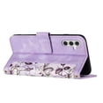 thumbnail image 3 of Compatible with Samsung Galaxy A34 5G Vintage Flower Wallet Case Magnetic Closure Cover with Card Slots, 3 of 5