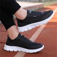thumbnail image 5 of HEWUQI Women's Walking Shoes Mesh Hollow out Lightweight Tennis Fashion Sneakers Sports Workout Gym Athletic Shoes for Running Black Size 12, 5 of 7