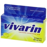 Vivarin, Caffeine Pills, 200mg Caffeine in Each Tablet, Safely and Effectively Helps You Stay Awake, Alertness Aid, Energy Supplement, 16 Tablets