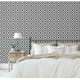 thumbnail image 5 of S4Sassy Peel & Stick Textured Vinyl Wallpaper, Urban Chic Tribal Geometric Print Contact Paper Waterproof - Black, 25"x60", Removable Modern Wall Covering for Home Decor in Bedrooms & Living Areas, 5 of 9