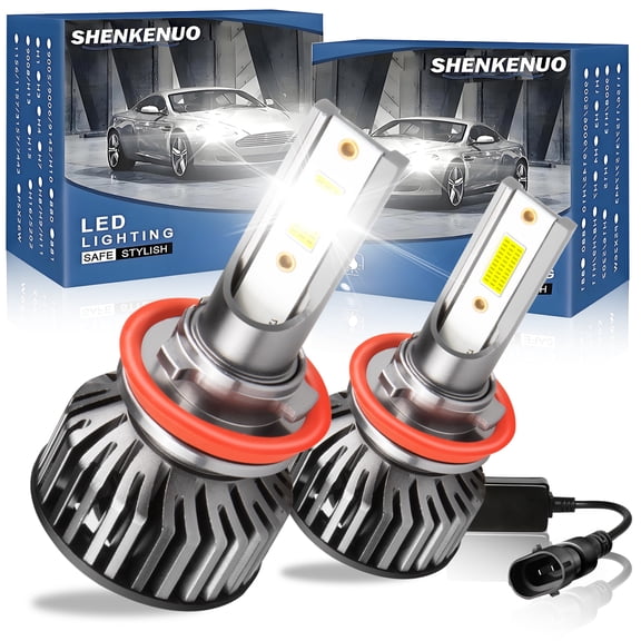 For Chrysler Town & Country 2010-2016 H11 LED Headlight Bulbs Kit 6000K White 12000LM High/Low beam