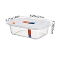 thumbnail image 3 of Household Transparent Kitchen Food Storage Box, Rectangular Plastic Airtight Storage for Fruits, Meat, Snacks, Dried Goods, Stackable, Freshness-Sealing, Space-Saving Kitchen Organizer, 3 of 6