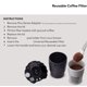 thumbnail image 5 of Filtro de café reutilizable Cofe compatible con Keurig My K-Cup 1.0 y 2.0 y todas las cafeteras domésticas Keurig (negro, 2 unidades/paquete), 5 of 7
