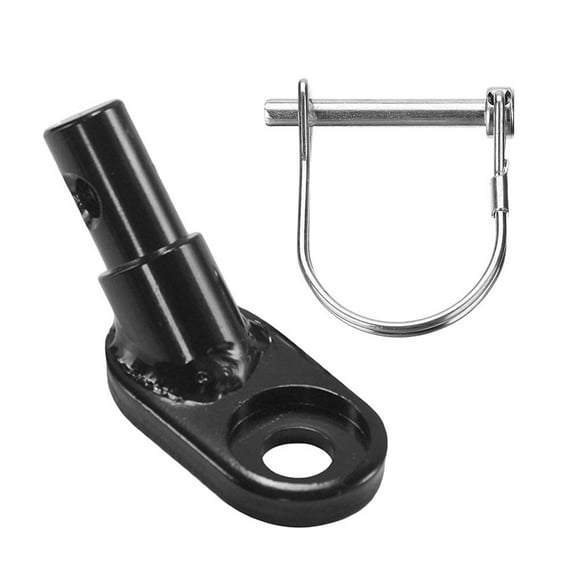 LIOOBO 2 Pcs Attelage Universel pour Remorque de Vélo, Lien en Alliage d'Aluminium, Adaptateur d'Attelage pour Remorque de Vélo, Accessoire Noir