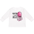 thumbnail image 3 of Inktastic You're Just Jelly with Pink Jellyfish Boys or Girls Long Sleeve Toddler T-Shirt, 3 of 5
