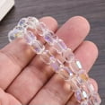 thumbnail image 5 of U8MO 10pcs Shiny Colorful 8mm 10mm Round Cylinder Faceted Crystal Glass Loose Beads-Spring Green-10mm, 5 of 6