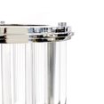 thumbnail image 3 of Pasargad Home Lucian 13" Lucite & Stainless Steel Hurricane in Clear, 3 of 5