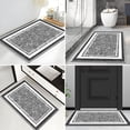thumbnail image 6 of TECHVIDA Bathroom Rugs,Non-Slip Ultra Soft Bath Mat,Soft Absorbent Bathroom Rug,Machine Washable,(18"x26", Black), 6 of 9