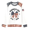 thumbnail image 4 of MuXiKeJi Clothes 250TH Anniversary USA Shirt Women Patriotic Crewneck Sweater USA Flag American Pullover 1776-2026 Sweatshirts, 4 of 4