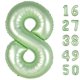 thumbnail image 1 of Globos de cumpleaños Kelfuoya, 40 pulgadas, color verde oliva, número 8, 1 of 5