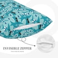 thumbnail image 3 of Daiia Shark Wearing Sunglasses Bedding Waterproof Pillow Protector Zippered Queen – Bed Bug Proof Pillow Encasement-14"x20", 3 of 6