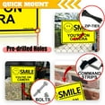 thumbnail image 4 of ANLEY Smile You're on Camera Sign 7 X 10 In - Video Surveillance Security Metal Warning Sign for Home, Business, 4 of 6