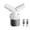 White 1 Packs, variant on Washing Machine Drain Adapter Dishwasher And Washing Machine Drain Adapter Double Connection Y With For Pipe Diameter 40 Mm And Inlet Diameter 18 24 Mm With 2 Hose Clamps, 4 cm, White 1 Packs