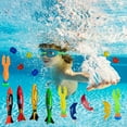 thumbnail image 5 of Juego de juguetes de buceo en piscina | Kit de juego de natación submarina con anillos coloridos que se hunden y flotan, torpedos, delfines, piedras preciosas | Práctica de Snorkel | Entrenamiento, 5 of 5