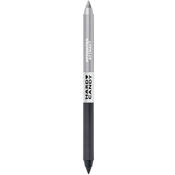 Hard Candy Party Lines 2-In-1 Eyeliner Duo, Pencil, Opposites Attract, Matte Black & Metallic Silver