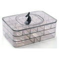 thumbnail image 1 of POINTERTECK Boîte de Rangement pour Bijoux Transparente pour Femmes Grande Capacité Boîtes à Bijoux pour Collier Boucles d'Oreilles Élastiques à Cheveux, 1 of 4