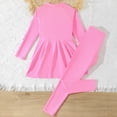 thumbnail image 6 of Zanarzt Cute Bathing Suits Girls Long Sleeve Swimsuit Bathing Suit Rash Guard Swimwear 2 Piece Pink,9-10 Years, 6 of 6