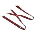 thumbnail image 2 of Mens Suspender, Wide Applicability Mens Suspenders Safe Durable Extra Comfort  For Outdoor For Work For Wedding Wine Red, 2 of 8