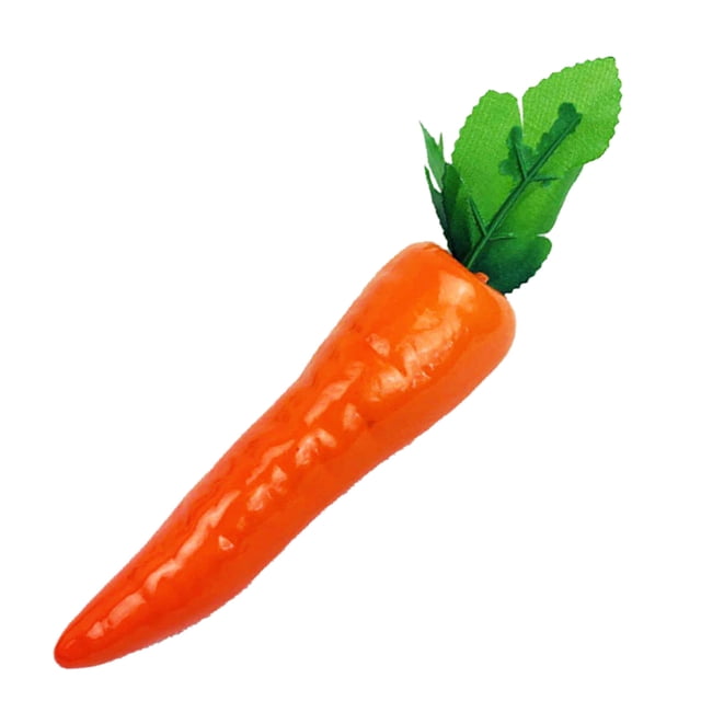 Kitchen Toy Realistic Carrot Accessory for Indoor Play and Seasonal Display
