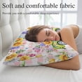 thumbnail image 5 of Watercolor Floral Truck Pillow Covers, Linen Long Throw Pillow Case, Spring Garden Butterflies Pink Plaid Holiday Pillow Protector Decorative Cushion Cover for Living Room/Bedroom 24" x 36", 5 of 8