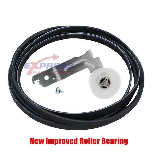 EXP653 Samsung Dryer Idler Pulley and Belt Set DC9300634A, 6602001655
