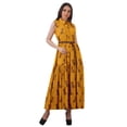 thumbnail image 1 of Moomaya Robes Chemises à Col pour Femmes Imprimées en Rayonne à Boutons Robes Maxi pour Femmes, 1 of 4