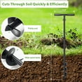 thumbnail image 2 of Post Hole Digger, Hand Auger Spiral Drill for Planting, 38 Inch Long Post Hole Digger Manual Earth Auger for Fence Posts, Sand, Bulb, Seedlings, Tree, Mail Box, Non Slip T Handle, 2 of 7