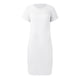 thumbnail image 5 of Vestido informal de encaje para mujer: cuello redondo, manga corta lisa, vestido de fiesta elástico y suave, 5 of 5