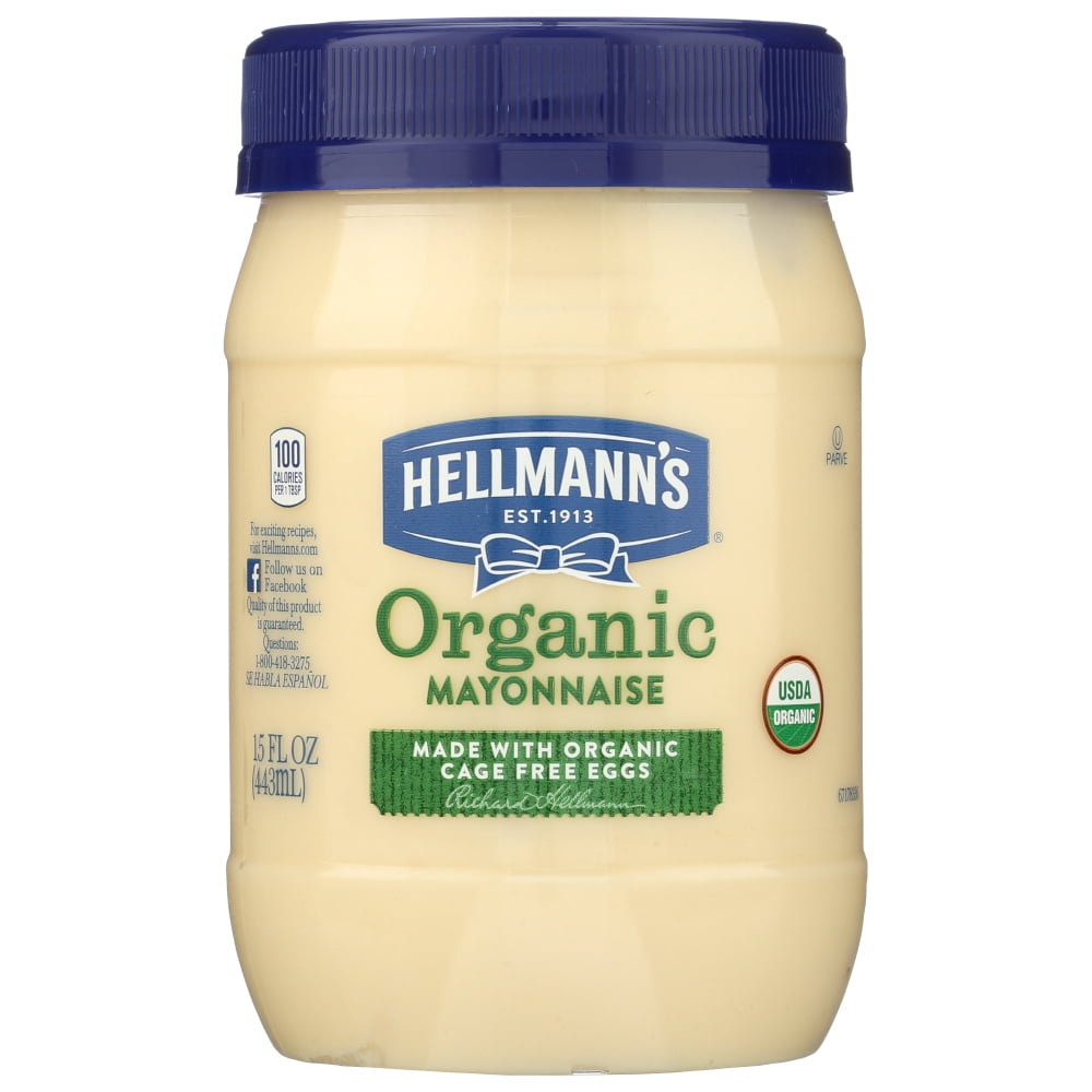 Hellman'S Organic Mayonnaise , 15 Fl Oz