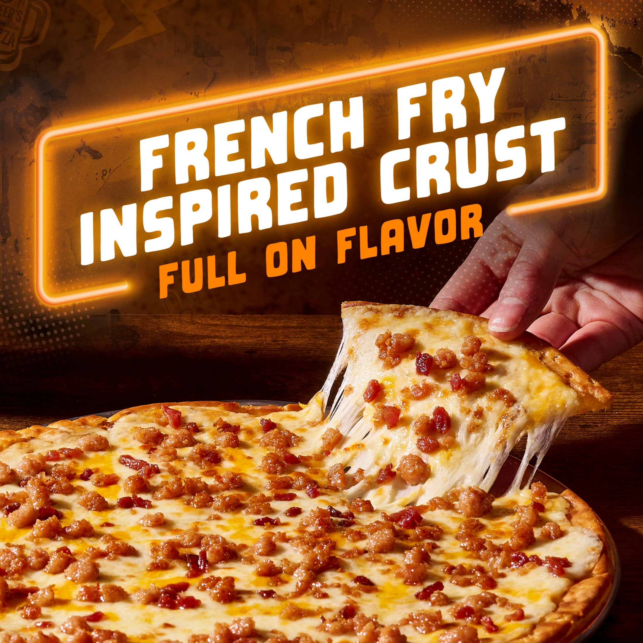 Tombstone French Fry Style Crust, Loaded Bacon Cheddar Cheese, Gluten Free Frozen Pizza, 18.1 oz (Frozen)