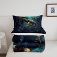thumbnail image 5 of Sea Turtle Comforter Set Dreamcatcher Twin Bedding Sets,Boho Feather Quilt Bed Set Nautical Sea Animals Duvet Insert,Exotic Bohemian Decor, 5 of 7