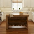thumbnail image 5 of Tribesigns 55.1" Kitchen Island with Seating & Storage Shelves for Kitchen & Dining Room, 5 of 11