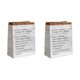 thumbnail image 1 of Nordic Style Creative Paper Bag for Storage Use Made of Durable Paperboard White 2Pcs, 1 of 3