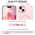 thumbnail image 4 of GUAGUA for iPhone 15 Plus Case for Women  Compatible with Mag-Safe  6.7" with Camera Stand Magnetic Slim Soft-Touch Tpu Case for iPhone 15 Plus Pink, 4 of 8