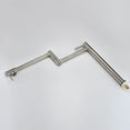 thumbnail image 4 of Pot Filler Deck Mount,Brushed Nickel Finish with Extension Shank and 20" Dual Swing Joints Spout Sumerain, 4 of 15