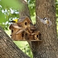 thumbnail image 5 of Zynic Bird Feeders 6 Hole Handmade Bird House Outdoor Bird House Bird House 6 Hole Hummingbird House Hanging Large Bird House Nest Box Bird House Home & Garden, 5 of 6