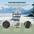 thumbnail image 3 of WestinTrends Ashore 6-Piece Outdoor HDPE Patio Dining Table Set with Bench, Gray, 3 of 13