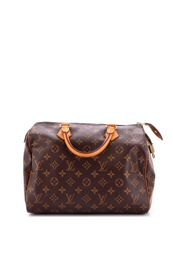 Pre-Owned Speedy Handbag Monogram Canvas 30 By Rebag