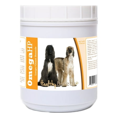 UPC: 0840235187738 | Healthy Breeds Afghan Hound Omega HP Fatty Acid Skin and Coat Support Soft Chews