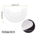 thumbnail image 2 of Uxcell 1pair Heel Plates Sole Protector Size 10-11 Non Slip Pad Replacement for Sneakers, Transparent, 2 of 6