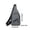 Gray, variant on Men's Sling Bag, Lightweight Crossbody Shoulder Pack for Travel, Water Resistant Daypack for Daily Use, Small Casual Chest Bag for Outdoor Sports