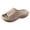 Khaki, variant on Womens Orthopedic Recovery Memory Foam Walking Sandals with Arch Support for Plantar Fasciitis Waterproof EVA Platform Beach Swim Pool Slip on Bathroom Shower Slippers Indoor Outdoor Size 7