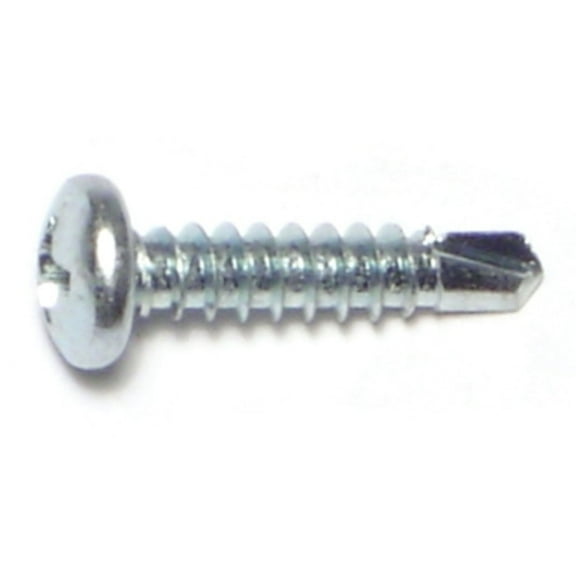 #8-18 x 3/4" Zinc Plated Steel Phillips Pan Head Self-Drilling Screws SDSPS-065