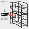 thumbnail image 4 of Bextsrack 2 PC Refrigerator Can Dispenser Can Storage Organizer Holder for Canned food or Pantry Refrigerator,(Black）, 4 of 7