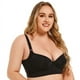 thumbnail image 5 of Sujetador deportivo con escote en V profundo y aro de acero sin costuras, ropa interior brillante, push up de pecho pequeño, ajustable, antiflacidez, 5 of 6
